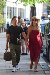  Vogue Williams and Spencer Matthews in Chelsea Harbour 08/02/2018