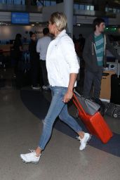 Yolanda Hadid - Departing on a Flight at LAX in LA 08/08/2018
