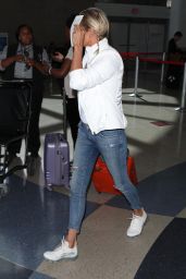 Yolanda Hadid - Departing on a Flight at LAX in LA 08/08/2018
