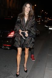 Alessandra Ambrosio - Arriving at the Zadig & Voltaire Show in Paris 09/29/2018