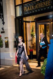 Anna Kendrick - Leaving Plaza Athenee Hotel in Paris 09/18/2018