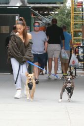 Ariana Grande - Walking Her Dog in NY 9/22/2018