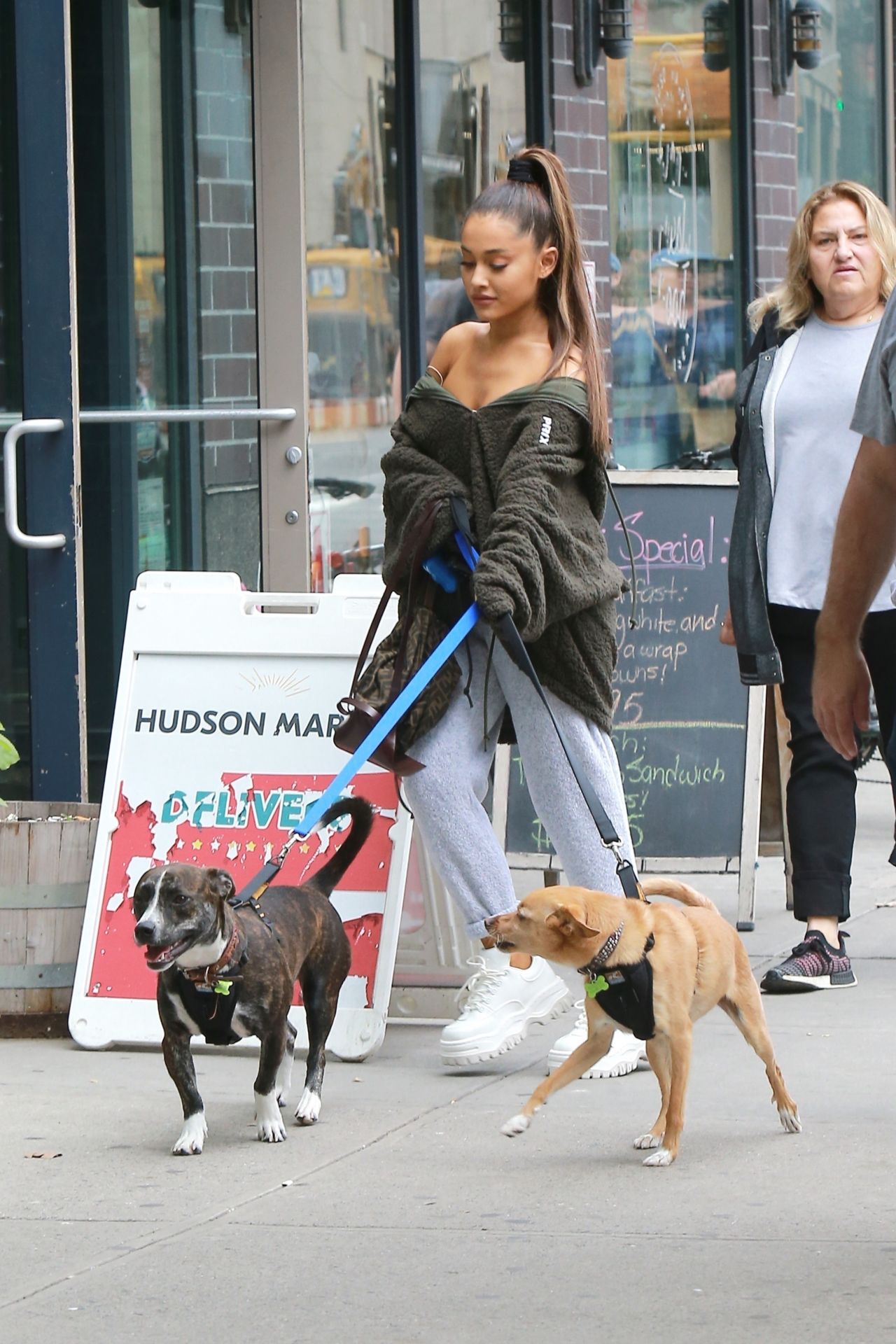 Ariana Grande - Walking Her Dog in NY 9/22/2018 • CelebMafia