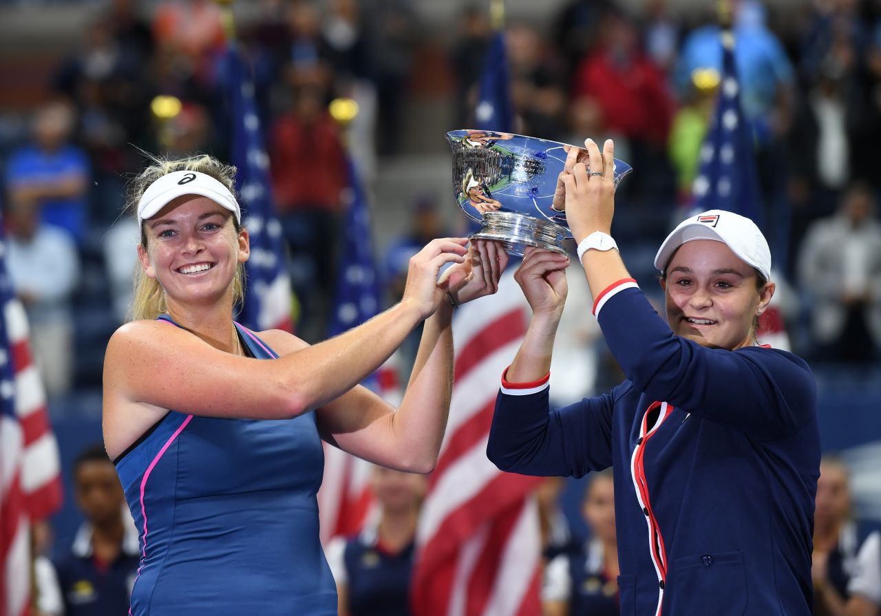 Ashley Barty and Coco Vandeweghe - Women's doubles Final Match at the 2018 US Open1280 x 895