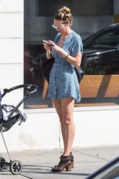 Candice Swanepoel in Mini Dress - Out in NYC 09/19/2018