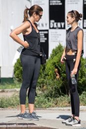 Cindy Crawford and Kaia Gerber - Leaving the Gym in NYC 09/04/2018
