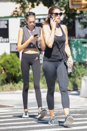 Cindy Crawford and Kaia Gerber - Leaving the Gym in NYC 09/04/2018