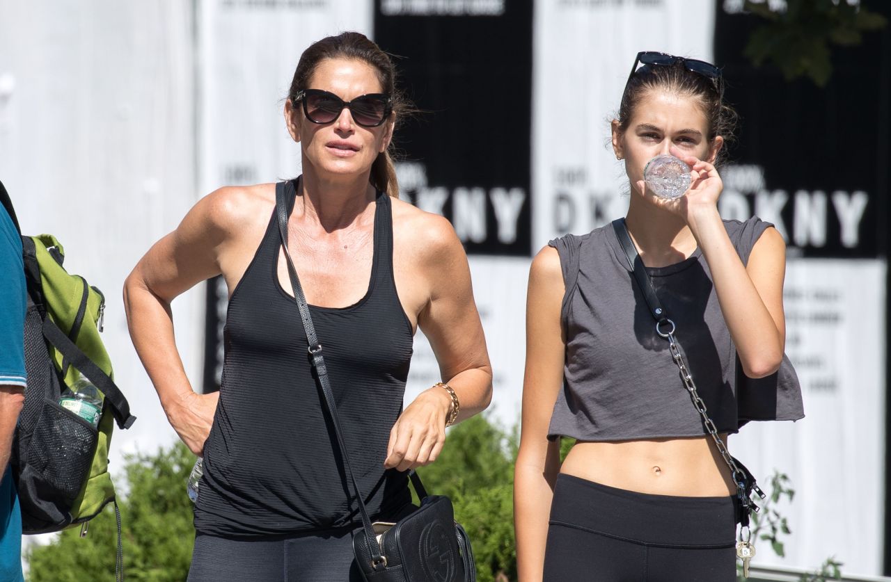 Cindy Crawford and Kaia Gerber - Leaving the Gym in NYC 09/04/2018 ...