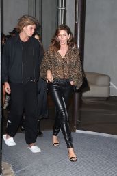 Cindy Crawford Night Out Style - BB Restaurant in Paris 09/25/2018