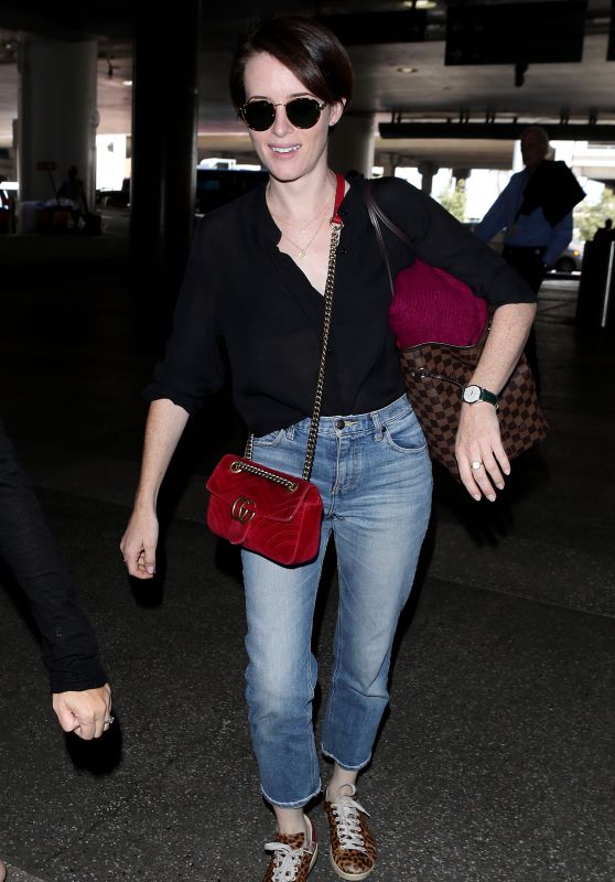 Claire Foy at Los Angeles International Airport 09/19/2018