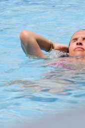 Danielle Lloyd in Bikini by Pool in Dubai 09/02/2018