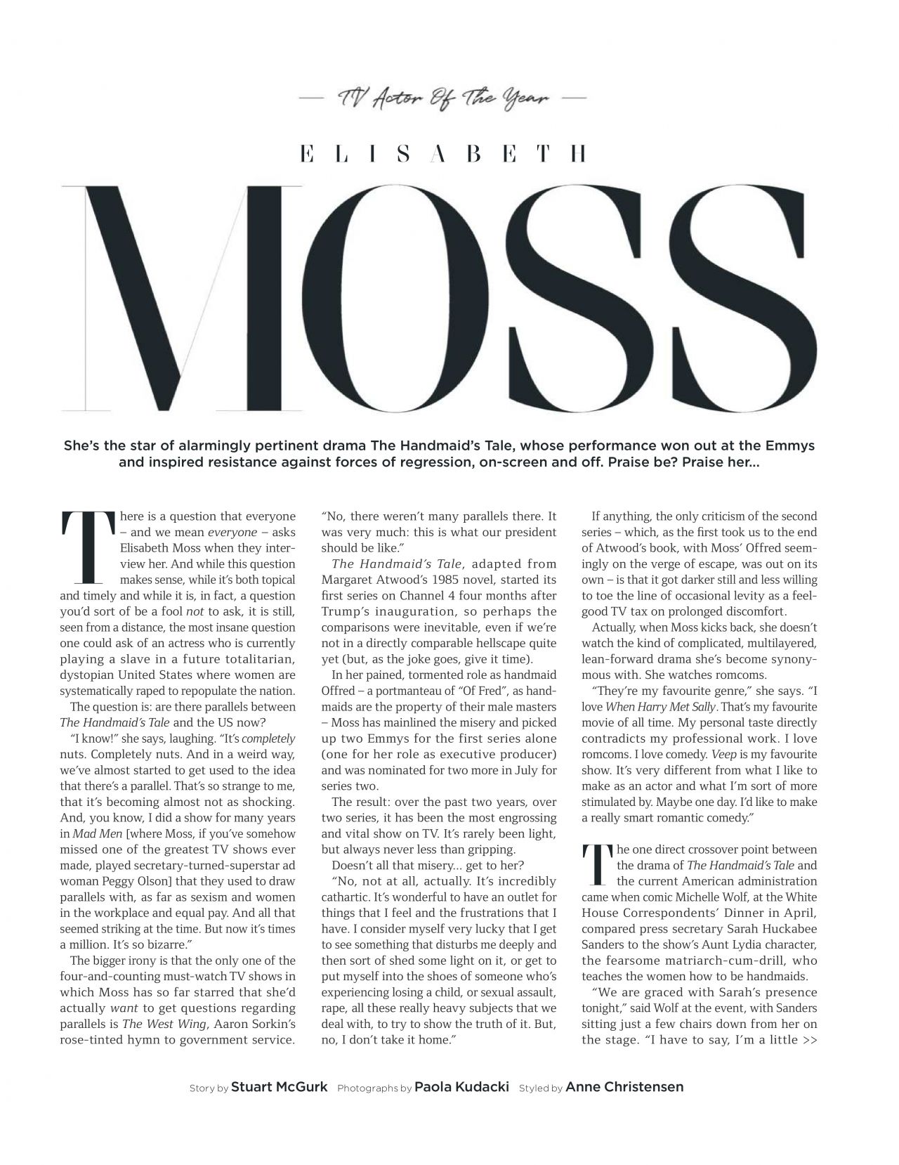 Elisabeth Moss - GQ UK October 2018 Issue • CelebMafia