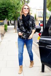 Elizabeth Hurley in Casual Outfit - Leaves Her House in London 09/14/2018