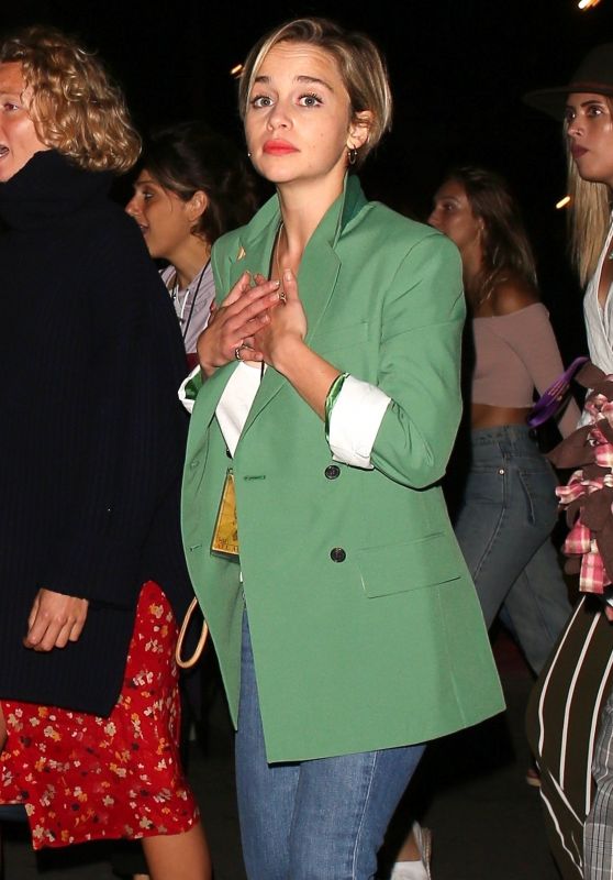 Emilia Clarke at the Florence + The Machine Concert at the Hollywood Bowl 09/26/2018