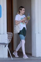 Emma Roberts at Blue Bottle Coffee in Los Angeles 09/19/2018