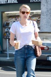 Emma Roberts Casual Style - Morning Coffee Run in LA 09/07/2018