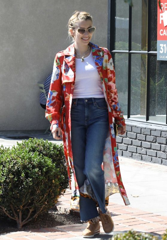 Emma Roberts - Gets Her Hair Done in LA 09/11/2018
