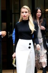 Emma Roberts - Outside Her Hotel in NYC 09/09/2018