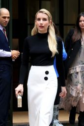 Emma Roberts - Outside Her Hotel in NYC 09/09/2018