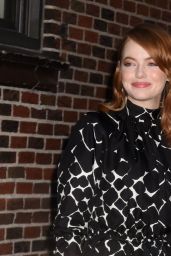 Emma Stone - Leaving The Late Show With Stephen Colbert in NYC 09/19/2018