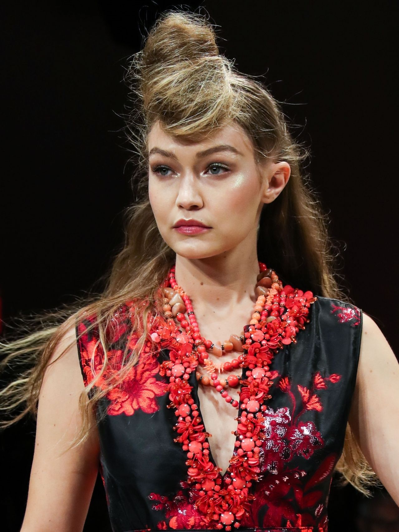 Gigi Hadid - Anna Sui Show Runway, NYFW 09/10/2018 • CelebMafia