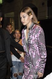Gigi Hadid - Leaving Versace After-Party in Milan 09/21/2018