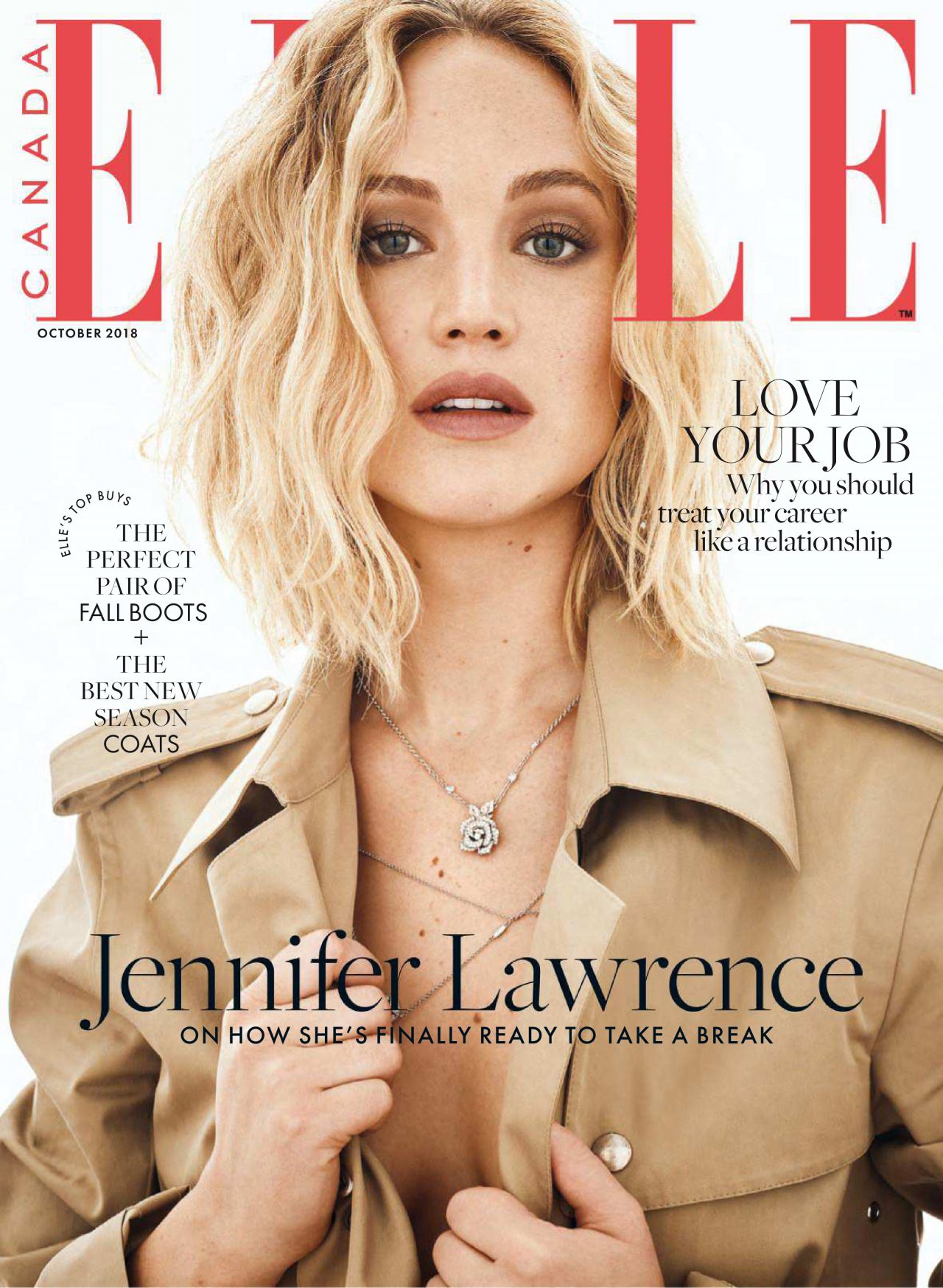 Jennifer Lawrence - ELLE Magazine Canada October 2018 • CelebMafia