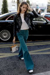 Kaia Gerber – Arriving at the Royal Monceau Hotel in Paris 09/27/2018