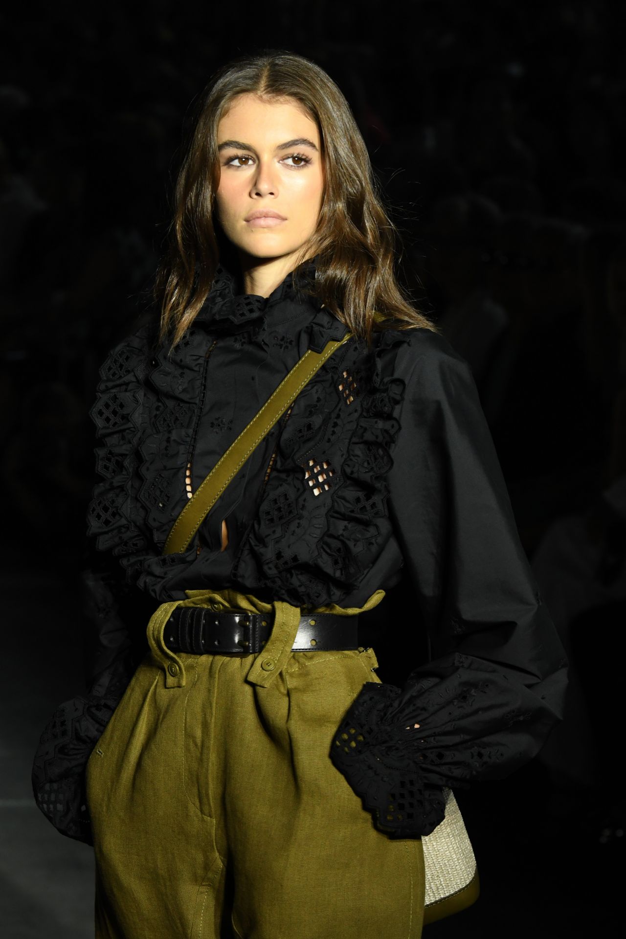 Kaia Gerber - Walks Alberta Ferretti Show at Milan Fashion Week 09/19