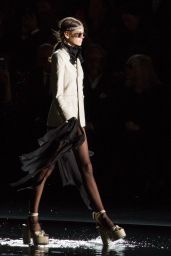 Kaia Gerber - Walks Saint Laurent Show in Paris 09/25/2018