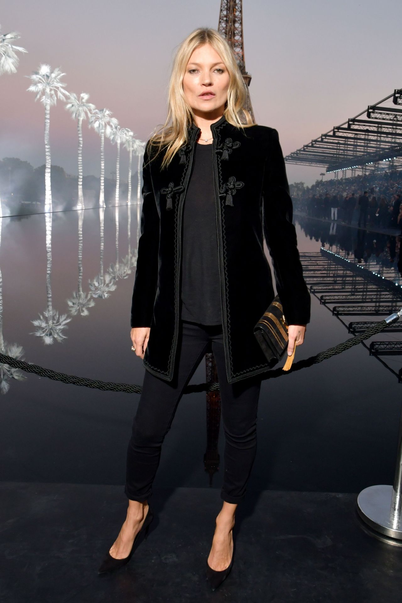 Kate Moss Steps Out With a Fresh Saint Laurent Bag Ahead of the Brand's  Fall 2018 Show