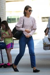 Katie Holmes in a Sweater and Jeans - New York City 09/16/2018