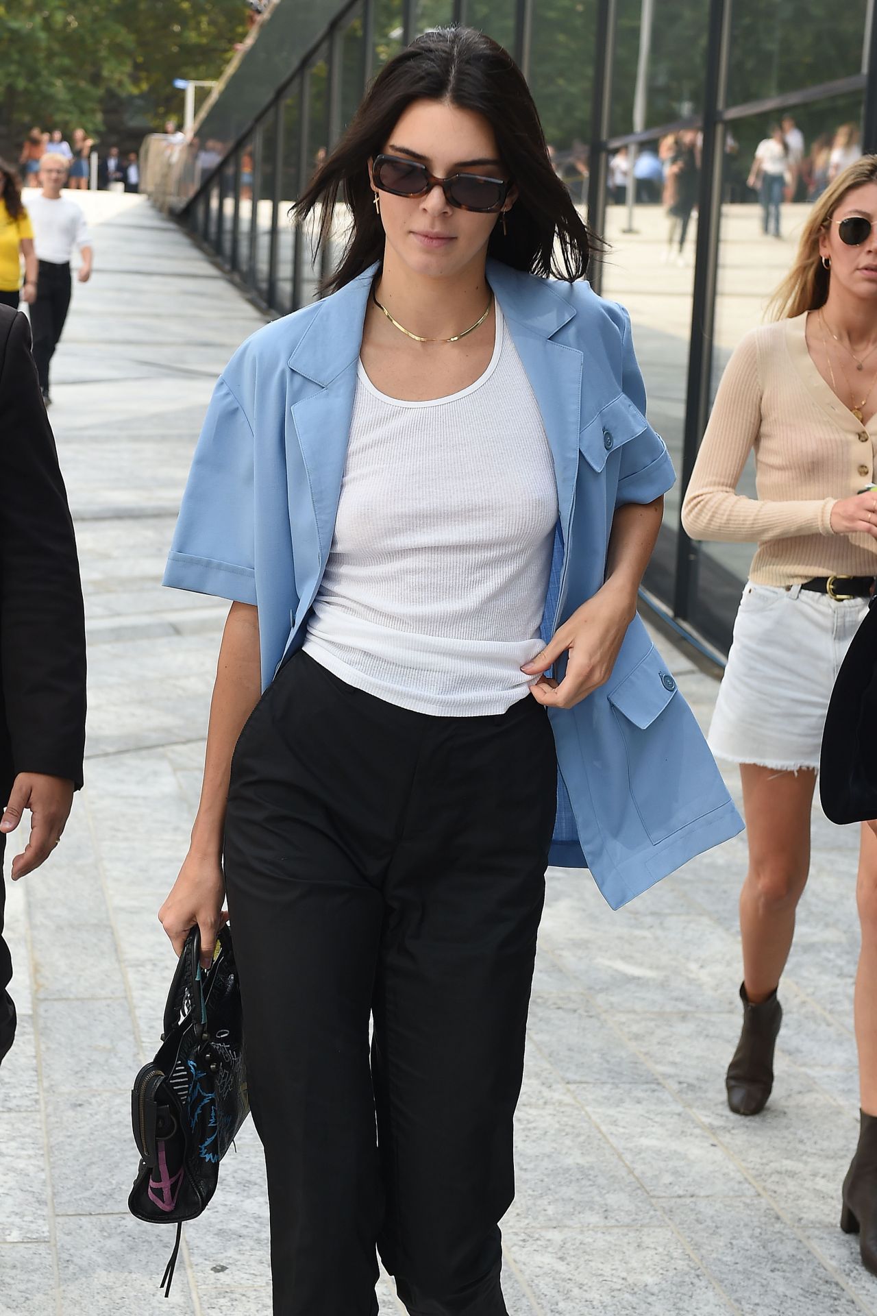 Kendall Jenner Arrives At The Alberta Ferretti Show At Milan Fashion