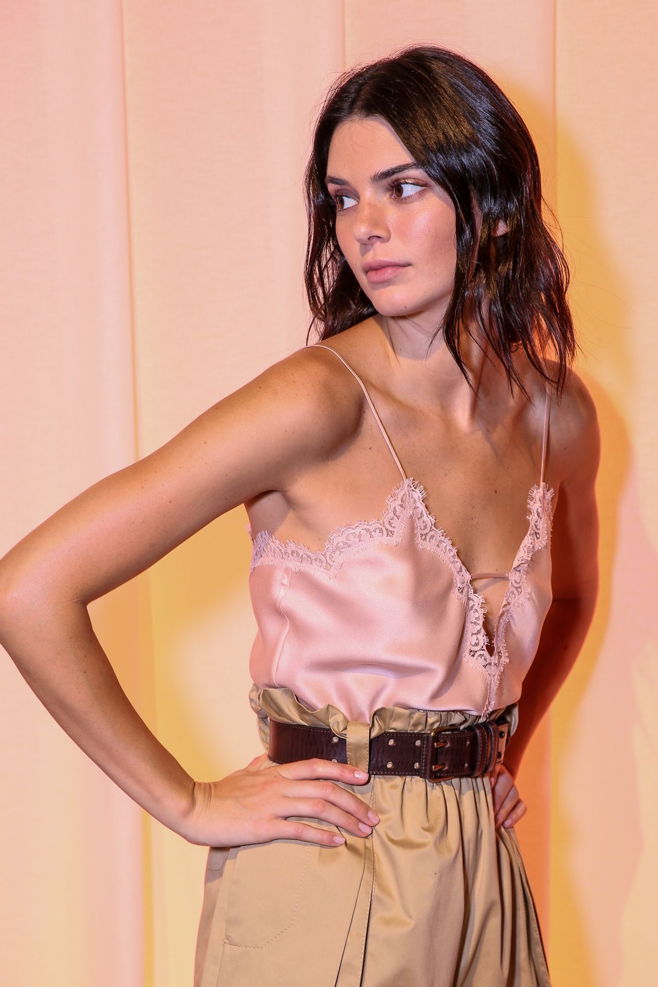Kendall Jenner Backstage At The Alberta Ferretti Show At Milan