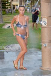 Lauren Hubbard in Bikini - Showering at the Beach in Malabon 09/24/2018