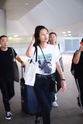 Liu Wen - Airport in Shanghai 09/05/2018