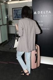 Lucy Hale Chic Style - LAX in LA 09/04/2018