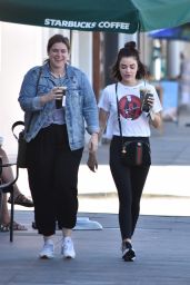 Lucy Hale - Grabs a Morning Starbucks Iced Coffee in LA 09/19/2018