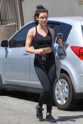 Lucy Hale  in Workout Gear - Los Angeles 09/01/2018
