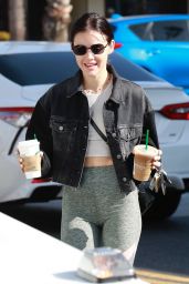 Lucy Hale - Starbucks in Studio City 09/21/2018