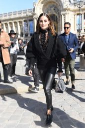 Olivia Palermo at Elie Saab Show at Paris Fashion Week 09/29/2018