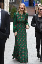 Olivia Wilde in a Long Flowing Green Dress - "Life Itself" Promotion at TIFF 2018