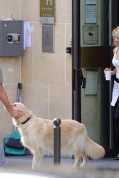 Pamela Anderson - Leaving Her Hotel in Paris 09/14/2018