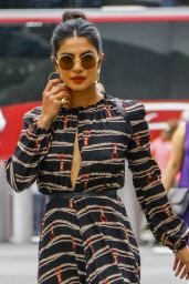 Priyanka Chopra Wearing Longchamp in New York City, NYFW 09/08/2018