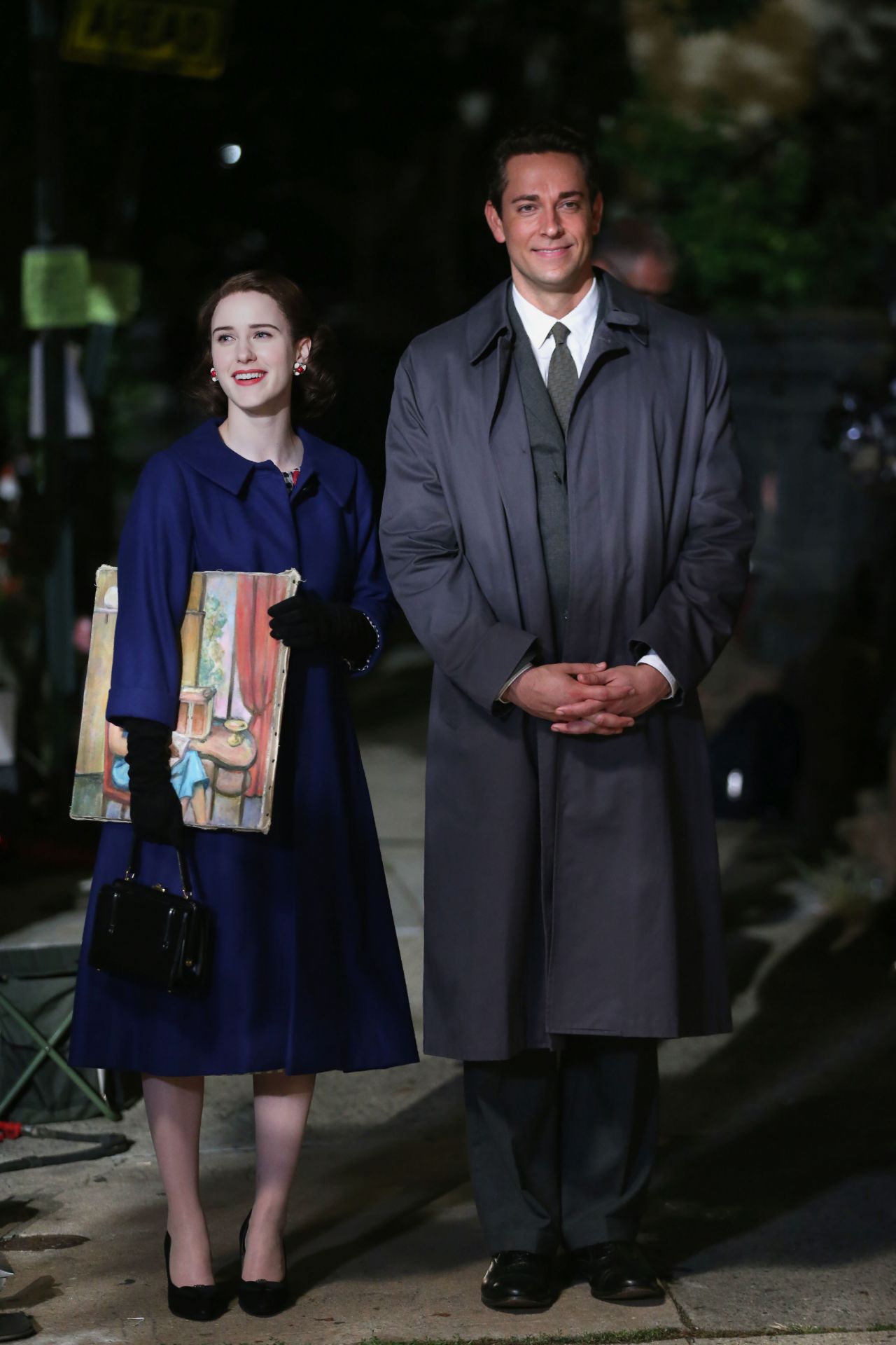 Rachel Brosnahan and Zachary Levi - "The Marvelous Mrs Maisel" Season 2