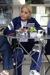Rita Ora - Lunch With Her Sister Elena in London 09/10/2018