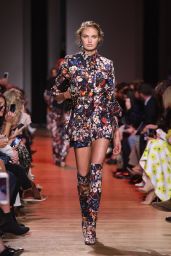 Romee Strijd Walks Elie Saab Show at Paris Fashion Week 09/29/2018
