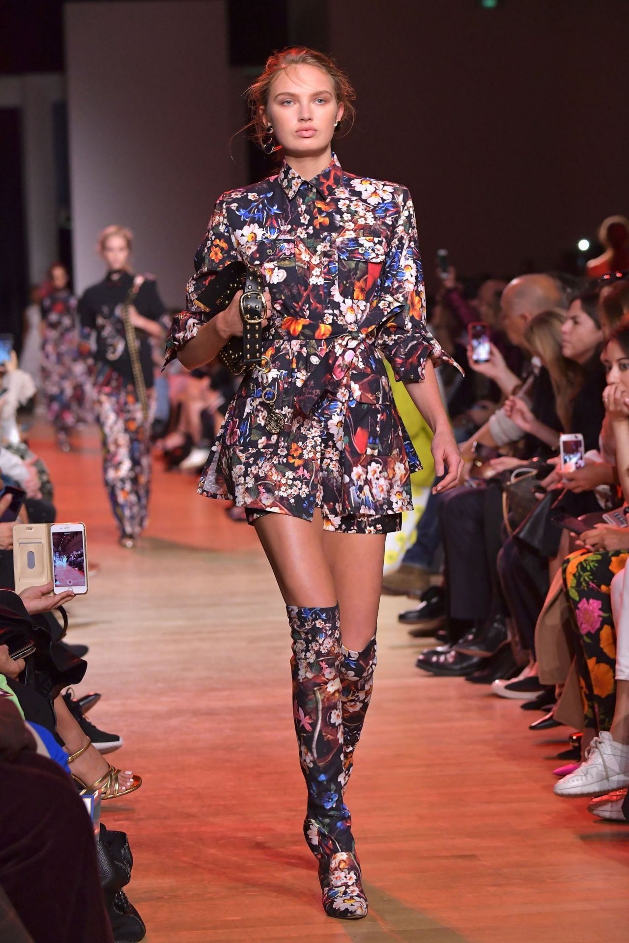 Romee Strijd Walks Elie Saab Show at Paris Fashion Week 09/29/2018 ...