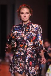 Romee Strijd Walks Elie Saab Show at Paris Fashion Week 09/29/2018