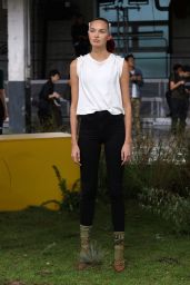 Romee Strijd Walks Off-White Show at Padris Fashion Week 09/27/2018